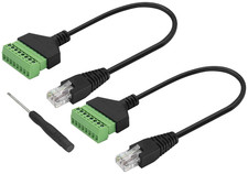 RJ45 Male to 8 Pin Screw Terminal Adapter RJ45 /8P 8C Ethernet Cable Extender picture