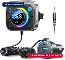 JOYROOM Bluetooth 6.0 Car Adapter FM & AUX HiFi Bass 96W Fast Charging picture