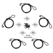 5Pack Laptop Cable Lock Hardware Cable Lock Anti Theft 5Keys 6.7Ft for Laptop... picture