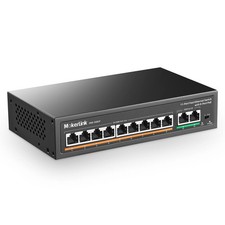 MokerLink 11 Port PoE Switch with 9 Port PoE+, 2 Fast Ethernet UpLink, 10/100Mbp picture