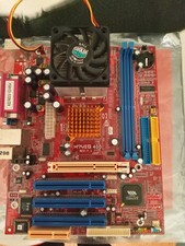Vintage Biostar M7VIG 400 - Retro AGP, CPU, RAM, Book, CD picture