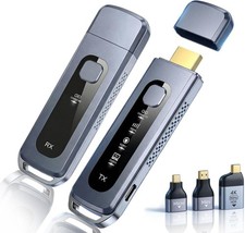 2026 Wireless HDMI Transmitter and Receiver 165FT/50M Plug & Play Wireless HD... picture
