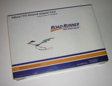 Vintage Road Runner 10BaseT Ethernet LAN PCI Card NIC FO-065-8600TW NEW in Box picture