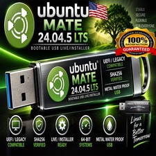 Ubuntu MATE 24.04.5 USB Bootable Live/Installer | UEFI/Legacy | SHA256 Verified picture