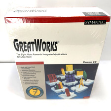 Factory Sealed Symantec GreatWorks 2.0 + AntiVirus 3.0 Macintosh Bundle RARE picture