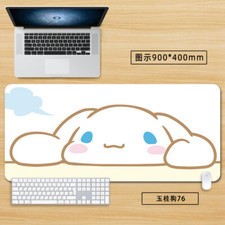 Cartoon Cinnamoroll Cute Blue Mouse Pad Large Keyboard Pad Desk Mat 800*300 mm picture