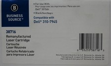 BUSINESS SOURCE Premium Toner Cartridge DELL 310-7945 Black Lot of 2 1815dn picture