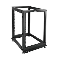 Tecmojo 15U Open Frame Server Rack,4-Post Adjustable Depth Network Rollong Rack. picture