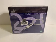 3COM Office Connect Wireless USB Adapter 108Mbps - WiFi Dongle 3CRUSB20075 NEW picture
