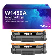 2 Black W1450A Toner Cartridges for Pro MFP 3103fdw 3103fdn 3003dw 3003dn picture