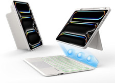 EIP Magnetix Keyboard Case for iPad Pro 11 in (M5 2025/M4 2024) Off White, NEW picture
