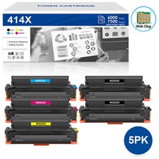 WITH CHIP 5Pack Toner for HP 414X W2020X Laserjet Pro MFP M479fdw M479fdn M454dn picture