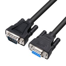 5ft RS232 Serial Cable Extension Male-Female 9 Pin Straight Through Connector picture