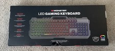 Monster LED Gaming Keyboard Wired USB RGB Backlit Full Size Plug and Play picture