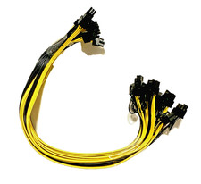 10-Pack PCIe 6-Pin to 8-Pin 6+2 GPU Power Cable Server PSU Mining 18AWG picture