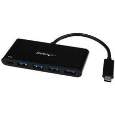 StarTech HB30C4AFPD 4 Port USB C Hub with 4x USB Type-A USB 3.0 SuperSpeed 5Gbps picture