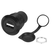 1Pcs USB 2.0 Panel Mount Coupler, USB Pass Through 480Mbps Black picture