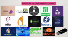 14 in 1 Linux Live USB BOOTABLE Multiboot LINUX Tools 64bit 64GB picture