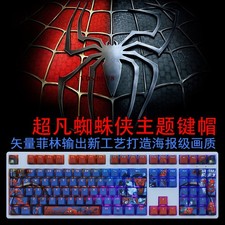 The Amazing Spider-Man 108 Keys Keycaps For Mechanical Keyboard PBT Gifts Decora picture