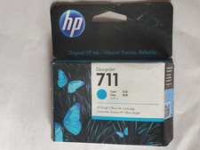 NEW Genuine HP 711 Cyan Ink Cartridge Box DesignJet OEM Exp. 2025 picture