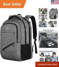 Water Resistant 17 Inch Laptop Backpack for Business & Travel - TSA Friendly picture