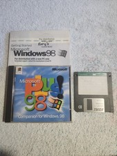 Vtg Microsoft Plus 98 W CD ROM, Key Code, Floppy Disk Untested X03-60600 picture