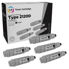 LD Compatible Ricoh 885288/Type 2120D 5PK High Yield Black Toner Cartridges picture
