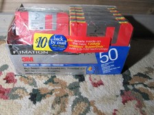 Imation Multi Color Diskettes 35 Pack IBM High Density Floppy Discs Open Box picture