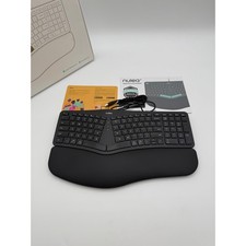 Nulea RT05C Wired Ergonomic Split USB Keyboard Wrist Rest Black picture
