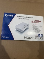 ZyXEL PLA-400 V2 HOMEPLUG POWERLINE ETHERNET ADAPTER NEW picture