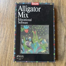DLM Alligator Mix Educational Software Apple II IIe Game With Box picture
