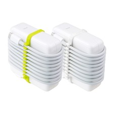 Neaty [2-Pack] Most Compact MacBook Cable Organizer – Travel Cord white, lime picture