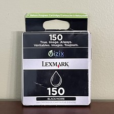 Lexmark 150 Genuine Black Ink Cartridge Lexmark 14N1607 Ink OEM Imperfect Box picture