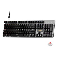 GM325Pro Mechanical Keyboard 104 Keys Rainbow LED Wired Hot-Swap Red Switches picture