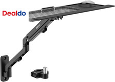 Keyboard Wall Mount with Pole Option, Adjustable Keyboard and Mouse Tray with Sp picture