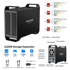 2-Bay Hard Drive Enclosure for 3.5