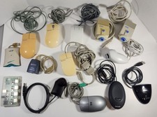 LOT OF 14 VINTAGE MICROSOFT IBM DELL HP MOUSES CAMERAS USB AND MORE picture