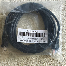Black RJ-45 to RJ-45 Ethernet Patch Cable 5 ft Round Cable, 8120-8905 picture