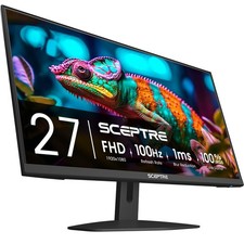 Sceptre 27-Inch Gaming Monitor, FHD 1080p, 100Hz, 1ms, 27, Machine Black picture