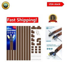 Customizable 157in Cord Hider - Cuttable Cable Covers for Elegant Home Decor picture