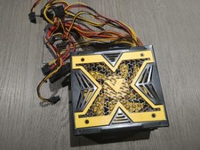 Power Star 650W ATX Non-Modular PSU SATA 4-Pin Peripheral PS-650W Black/Gold picture