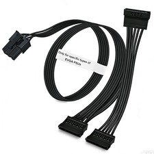 SATA Power Cable 6 Pin to 3X SATA for EVGA Supernova PSUs G1/G2/G3 GA/GM/B2/... picture