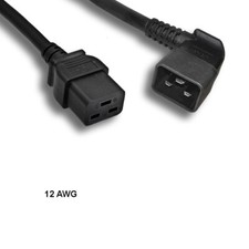 10PCS 3ft 12 AWG Power Cable Right Angled C20 to C19 20A/250V SJT Data Server picture
