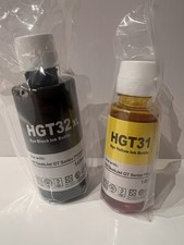 HGT32XL Black Ink 165ml & HGT31 Yellow Ink 100ml New & Sealed picture