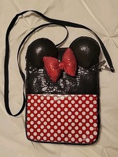 Disney Parks Authentic Original Sequin Minnie Crossbody/Tablet Bag. D-TECH picture