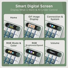 RK ROYAL KLUDGE MECHANICAL KEYBOARD W/SMART DISPLAY & KNOB, TOP MOUNT 96% - picture