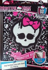 MONSTER HIGH Ipad Portfolio Case W/Stand Fits iPad Air Folds ipad-2, ipad-3 picture