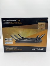 NETGEAR Nighthawk X6 AC3200 Tri-Band WiFi Router R8000-100NAS Open Box picture