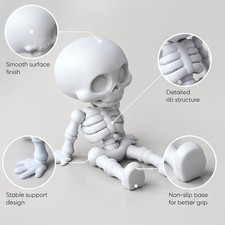 Skeleton Hand Phone Holder Stand Skull Bone Desk Smartphone Mount Decor Gift picture