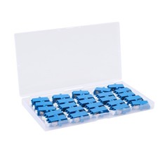 25 PCS LC To LC Fiber Optical Coupler Duplex Singlemode Connector Adapter picture